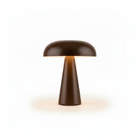 Lysverden black aluminum mushroom table lamp with touch control and 4 color temperatures.