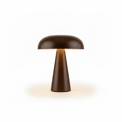Lysverden black aluminum mushroom table lamp with touch control and 4 color temperatures.
