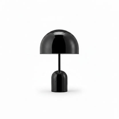 Lysverden black mushroom-shaped metal table lamp with touch control and dimmable light.