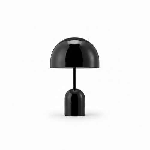Lysverden black mushroom-shaped metal table lamp with touch control and dimmable light.