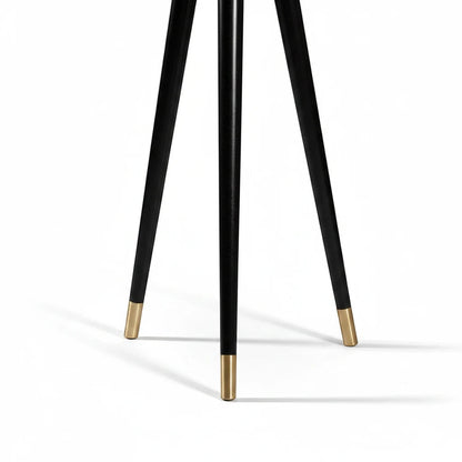 Lysverden tripod lamp legs in black with elegant gold-toned metal tips on a white background