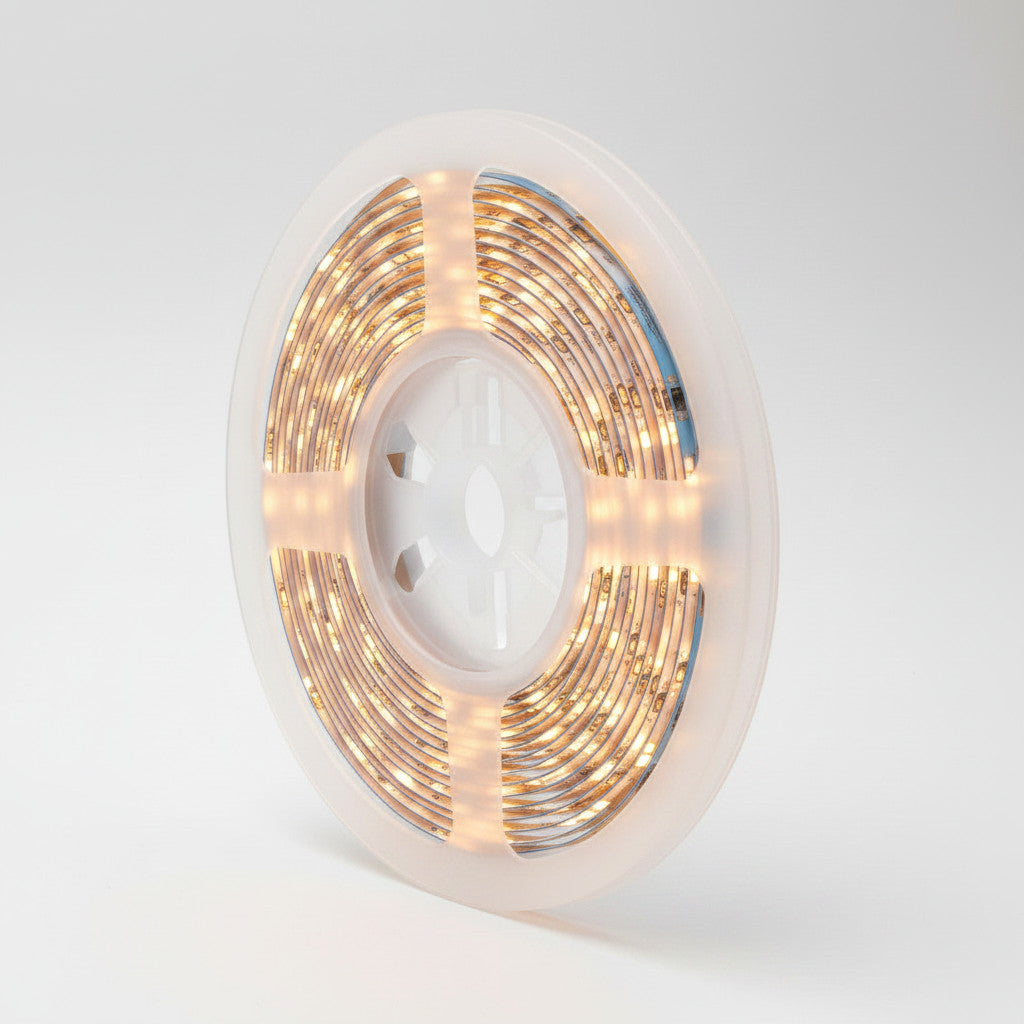 COB LED stripelys 24V – 5 m rull, varm eller naturhvit