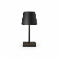 Lysverden compact Italian restaurant lamp in white aluminum with touch dimming and 3000K warm light. 5200mAh battery.