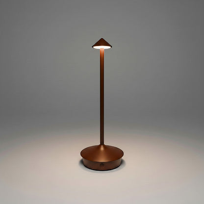 Lysverden copper aluminum touch-controlled table lamp with dimmable light and 3 color temperatures.