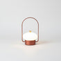 Lysverden copper metal lantern lamp with opal PMMA dome, touch control, 3 color temps, dimmable, rechargeable