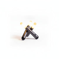 Lysverden black filament bundle mini table lamp with 3 bulbs, 4-step dimming, 2200K warm light, PC+ABS material.