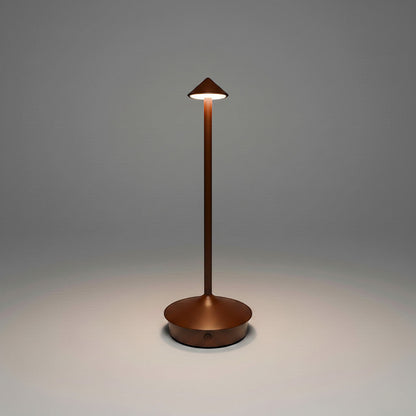 Lysverden slim gold aluminum touch-controlled table lamp with 3 color temperatures and dimmable brightness.