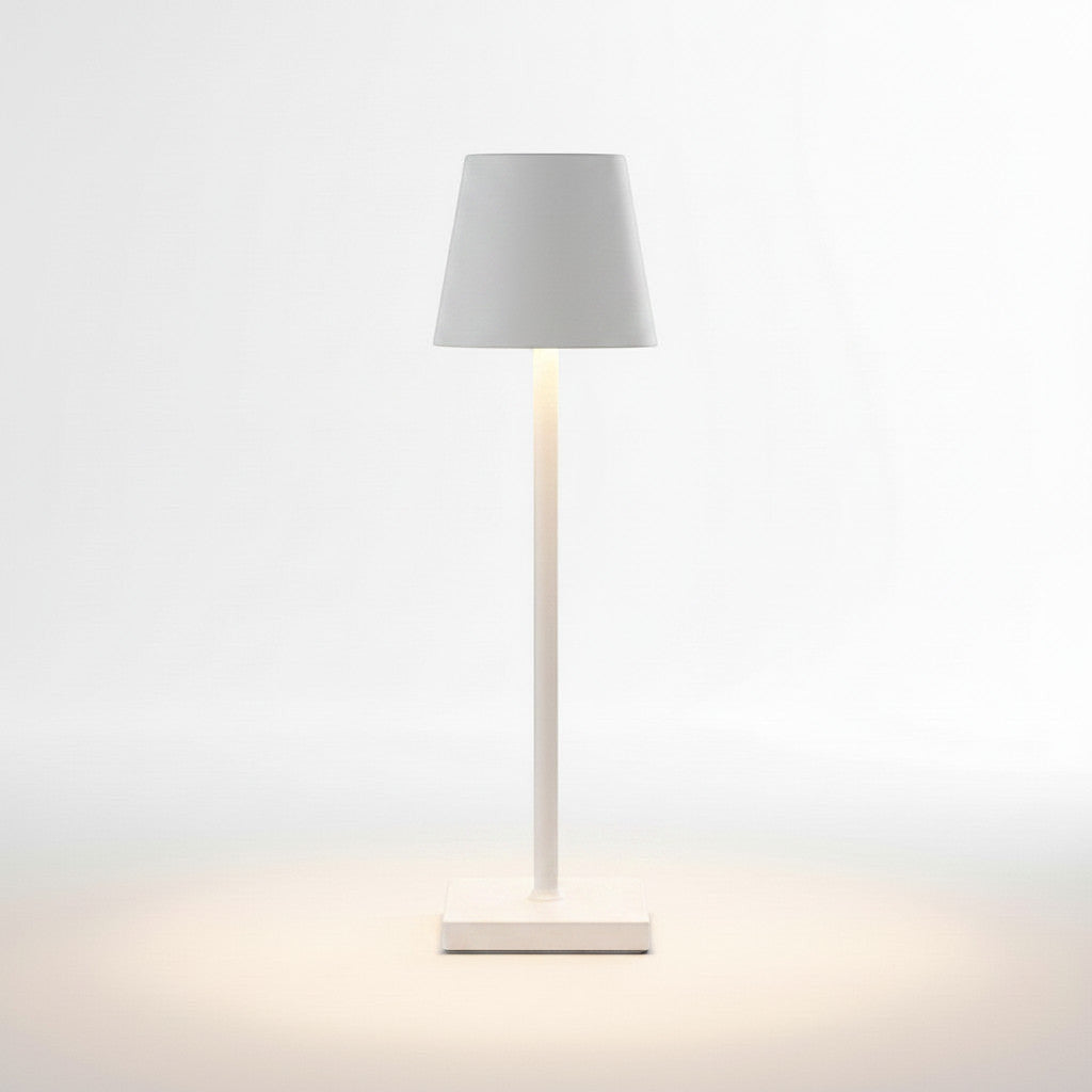 Lysverden gold cordless restaurant lamp with touch control and dimming, 3000K warm light, aluminum and PMMA