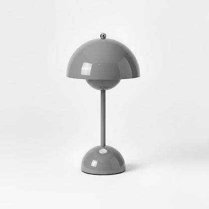 Lysverden grey polycarbonate cordless touch table lamp with dimmable light and 2600 mAh battery.