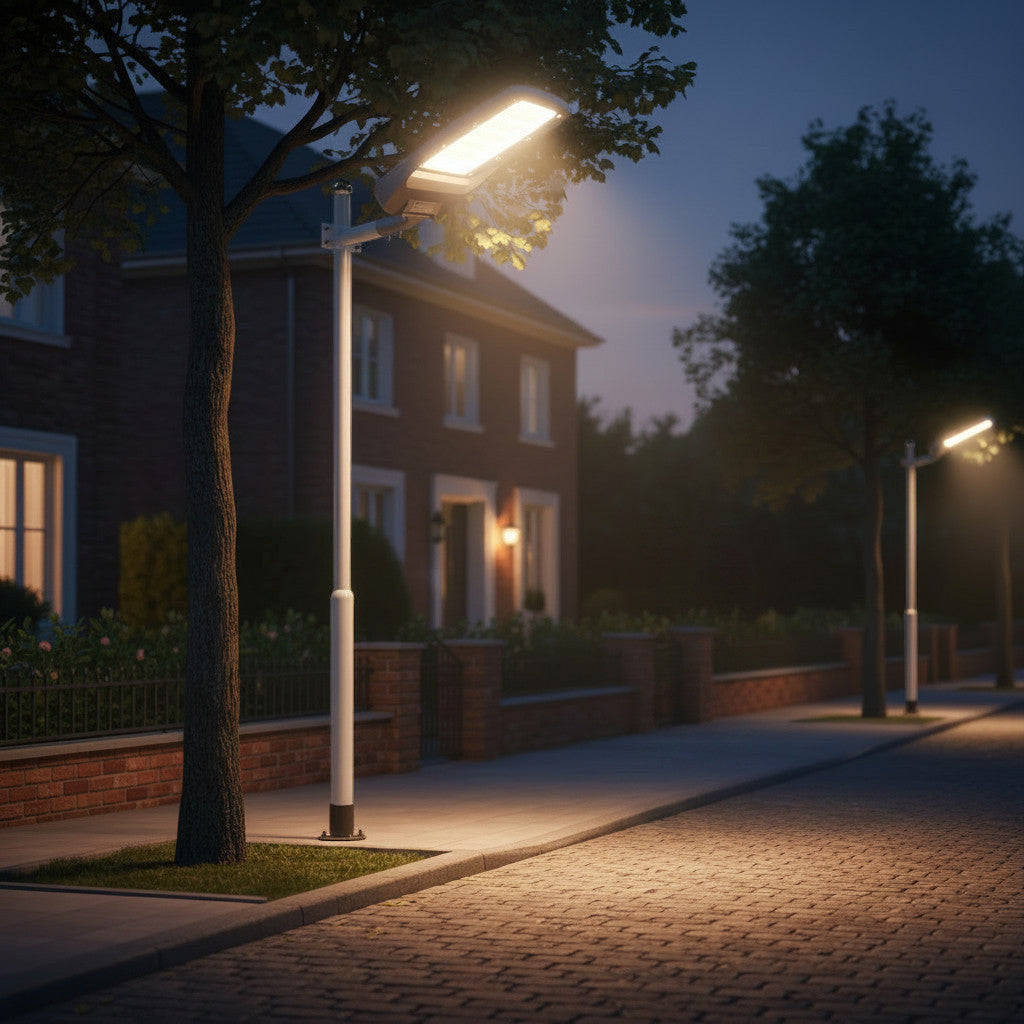 Lysverden LED street light with Osram driver, IP65, semi-adjustable, 130 lm/W, cast aluminum, 4000K/5700K