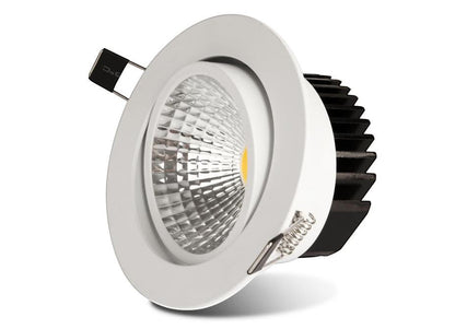 LED justerbar innfeltspot COB med tilt og rotasjon