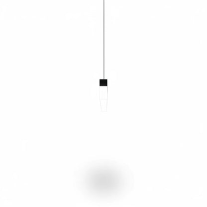 Lysverden minimalist linear LED pendant light with a slim black and white profile for modern kitchen island lighting