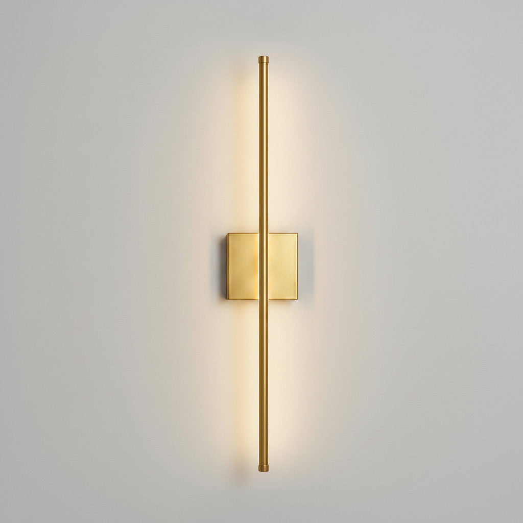 Lysverden 72 cm lineær vegglampe i sort aluminium med touch-styring og 3 lysfarger. Minimalistisk design.