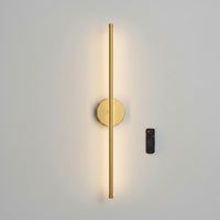Lysverden 72 cm linear wall lamp in black aluminum with adjustable light color and dimming, 5000 mAh battery.