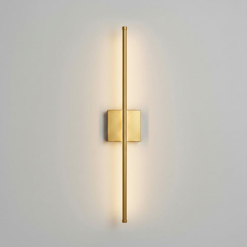 Lysverden 72 cm linear wall lamp in black aluminum with touch control and 3 light colors. Minimalist design.