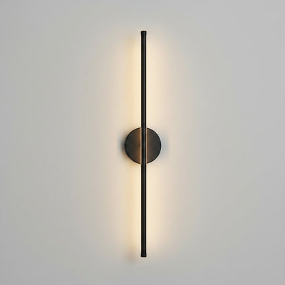 Lysverden 72 cm linear wall lamp in black aluminum with touch control and 3 light colors.