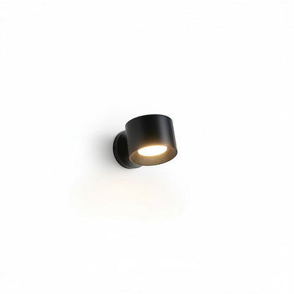 Lysverden black magnetic wall spotlight with 360° rotation, touch control, and remote. Adjustable brightness and color temperature.