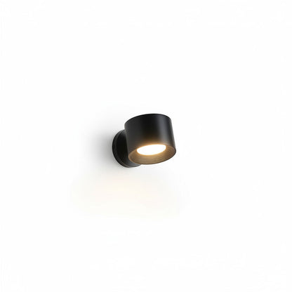 Lysverden black magnetic wall spotlight with 360° rotation, touch control, remote, and 3 color temperatures.