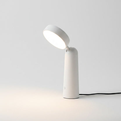 Lysverden magnifying glass desk lamp with touch control, 3 color temperatures, and dimmable brightness in white ABS.