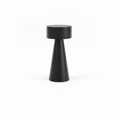 Lysverden mini black cylindrical cordless table lamp with touch control and Qi charging