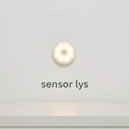 Lysverden motion sensor LED night light, portable, white, magnetic mount, ideal for hallways and closets.