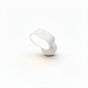 Lysverden white oval LED wall spot with 360° rotation, RGB colors, and remote control. Dimmable with 3 color temperatures.