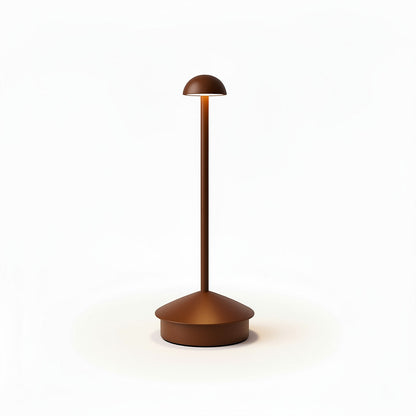 Lysverden Pinnacle desk lamp in anodized aluminum with a dome shade, touch control, and 4 color temperatures.