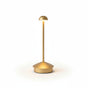 Lysverden Pinnacle desk lamp in anodized aluminum with touch control, 4 color temperatures, and Qi wireless charging option.