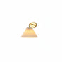 Lysverden pleated wall lamp with E27 socket, RGB, 2000 mAh battery, and remote control. White fabric shade with gold arm.