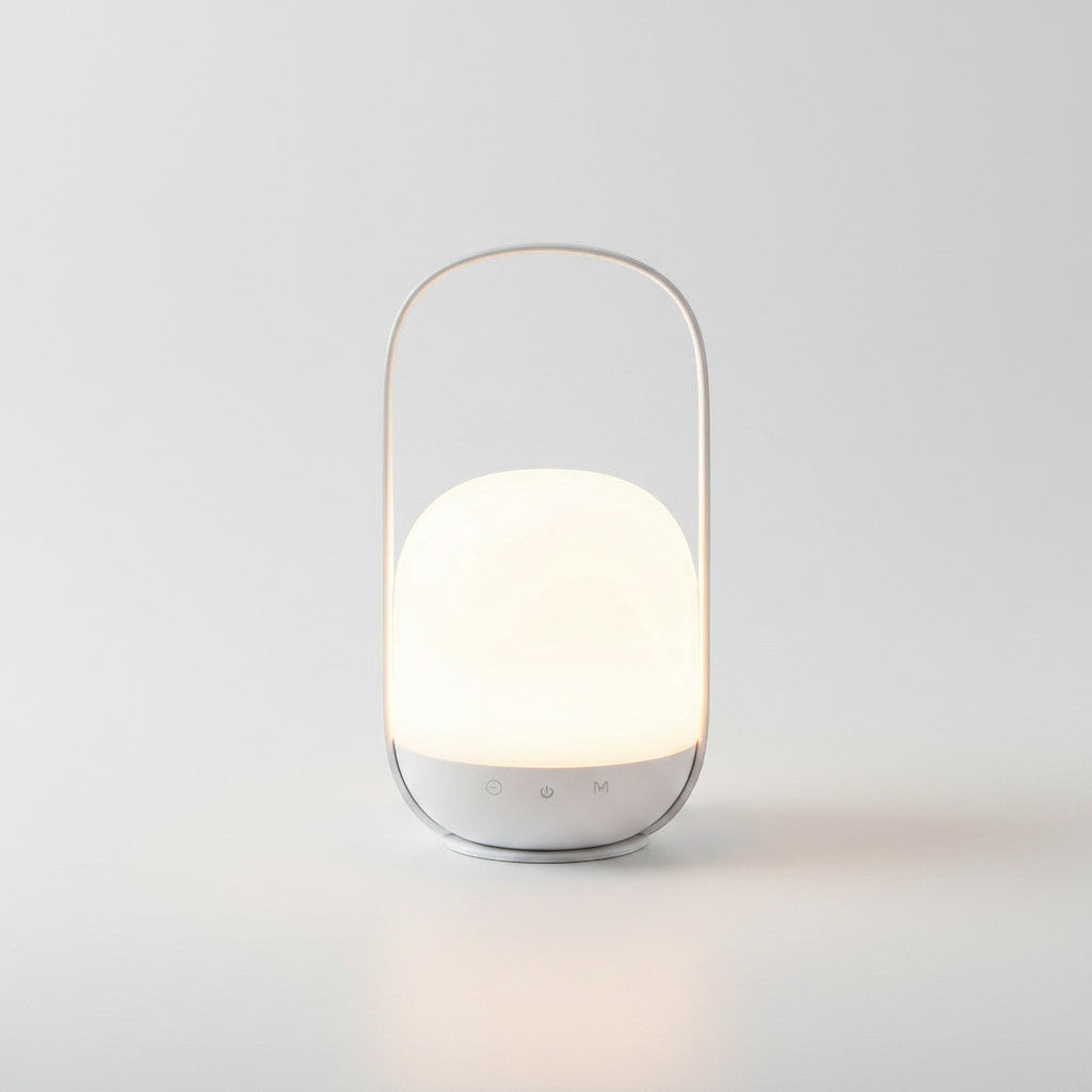 Lysverden portable RGB LED night light with handle, touch control, and remote. Dimmable with 5 levels and gradient.