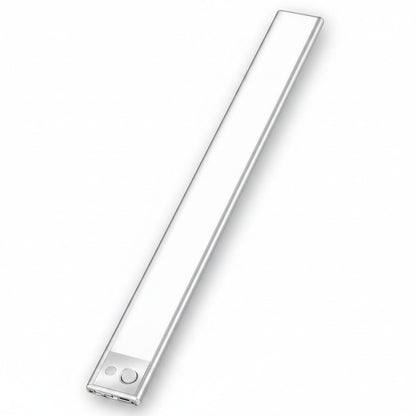 Lysverden slim rechargeable LED cabinet light in brushed aluminum with motion sensor and USB-C charging port