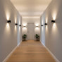 Lysverden black rechargeable wall spotlight with 360° rotation, touch control, and remote. Dimmable with 3 color temperatures.