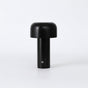 Lysverden red metal mushroom-shaped table lamp with touch control and 3 brightness levels.
