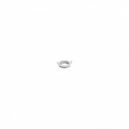 Lysverden round white recessed GU10 spotlight fixture holder for ceiling installation