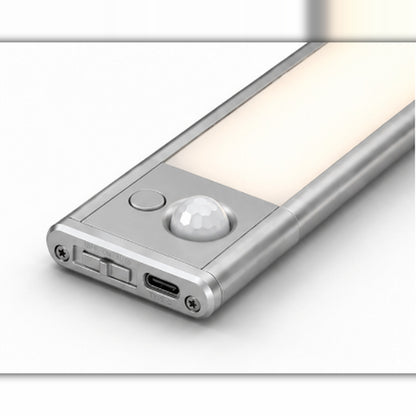 LED skap-belysning med bevegelsessensor – trådløs USB-C oppladbar