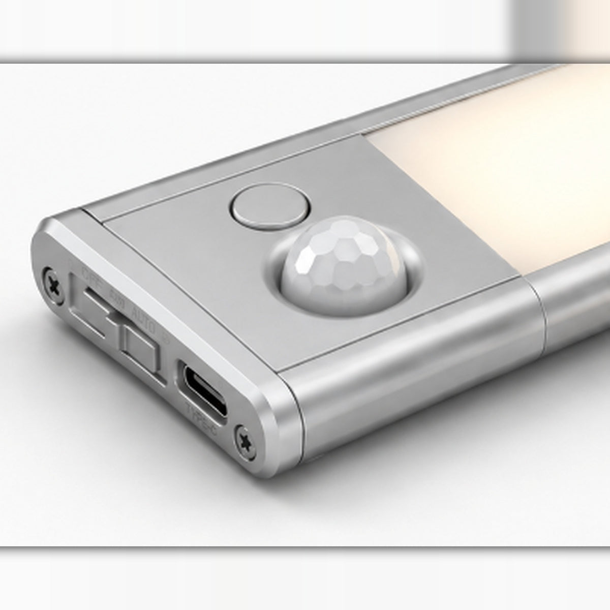 LED skap-belysning med bevegelsessensor – trådløs USB-C oppladbar