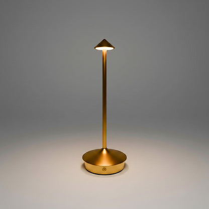 Lysverden white aluminum pinnacle touch-controlled table lamp with 3 color temperatures and dimmable brightness.