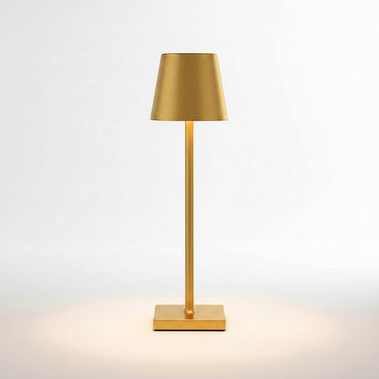 Lysverden white cordless restaurant lamp with touch control and dimming, aluminium and PMMA, 3000K warm light.