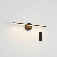 Lysverden white linear wall lamp, 40cm, with adjustable 330° light angle, touch control, and remote. 5200 mAh battery.