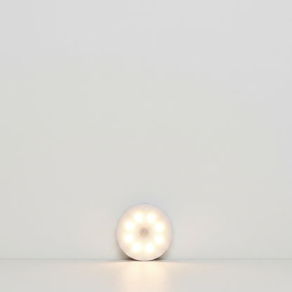 Lysverden white portable LED night light with motion sensor and magnetic mount, ideal for hallways and closets.