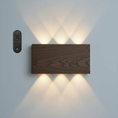 Lysverden white rectangular up/down wall light with RGB and remote control, 5200 mAh battery