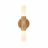 Lysverden wooden and acrylic night light with motion sensor and magnetic mount, warm white light.