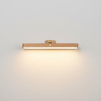 Lysverden wood grain LED light bar with acrylic shade, touch control, 3 brightness levels, 4000K, magnetic mount.