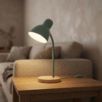 Macaron nordic bordlampe – trebase, justerbar – tent i stue