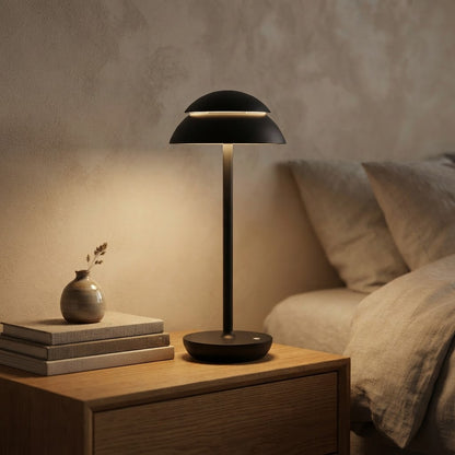 Saturn-bordlampe med metallstang – 4000 mAh trådløs – tent på nattbord