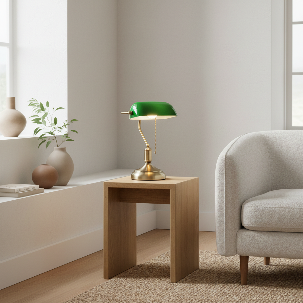 Bordlampe i et skandinavisk hjem