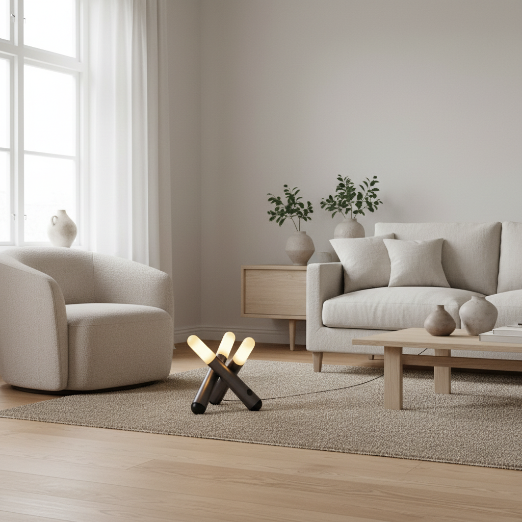 Filament-bunt mini-bordlampe – 4-trinns dimming, 2200 k