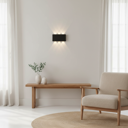 Vegglampe i et skandinavisk hjem