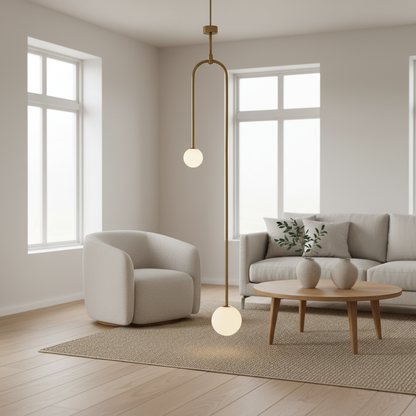 Pendellampe i et skandinavisk hjem