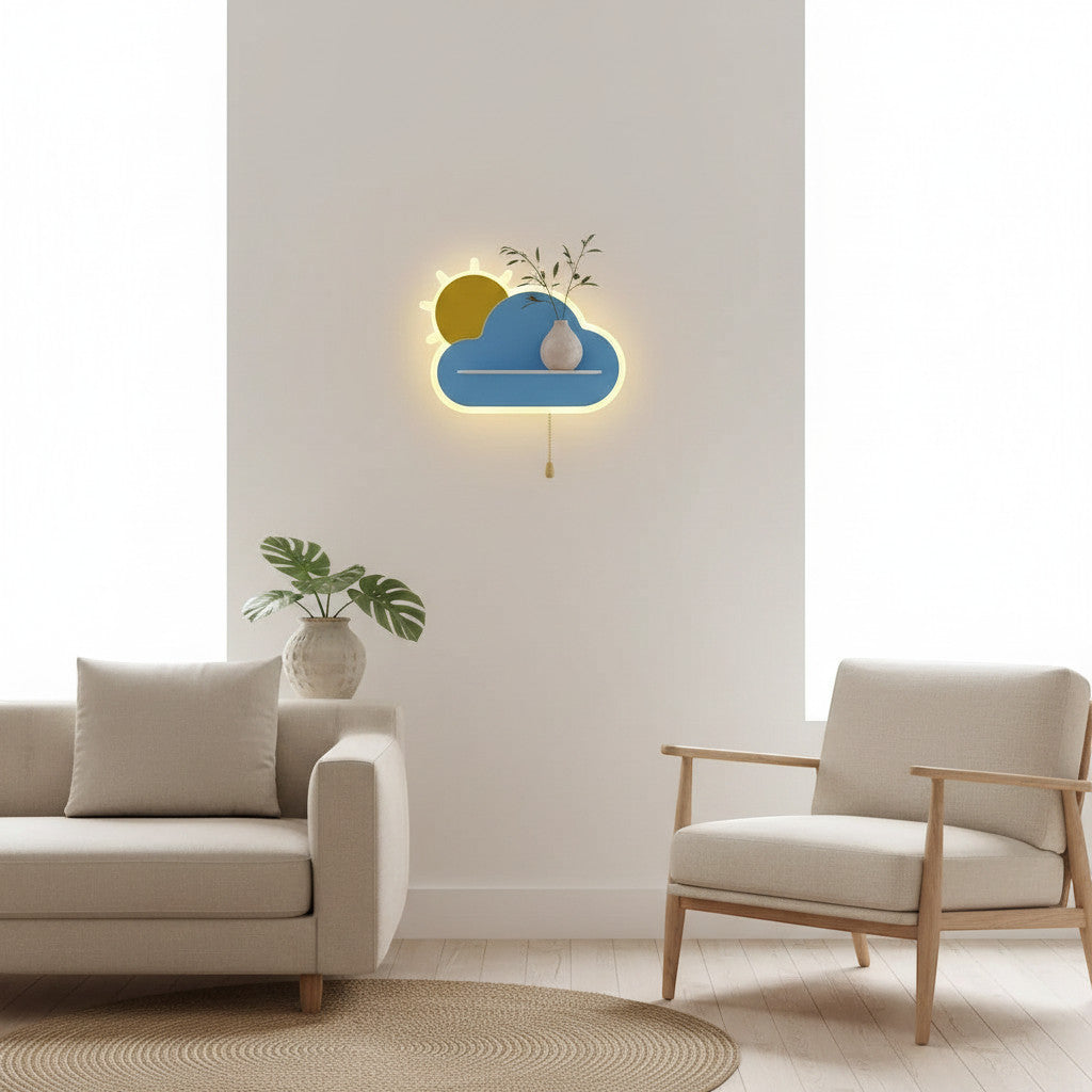 Sky vegglampe med snor – LED barnelampe